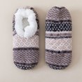 thumbnail image 2 of Voska Slipper Socks with Grips, Fuzzy Warm Slipper Socks for Women Men, Super Warm Anti Slip Floor Socks for Cozy Home Living Light Gray One Size, 2 of 6