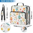 thumbnail image 2 of FORMRS Zipper Binder with Shoulder Strap 2-inch Ring 500 Sheet Capacity File Bag, Floral Easter Eggs, 2 of 5