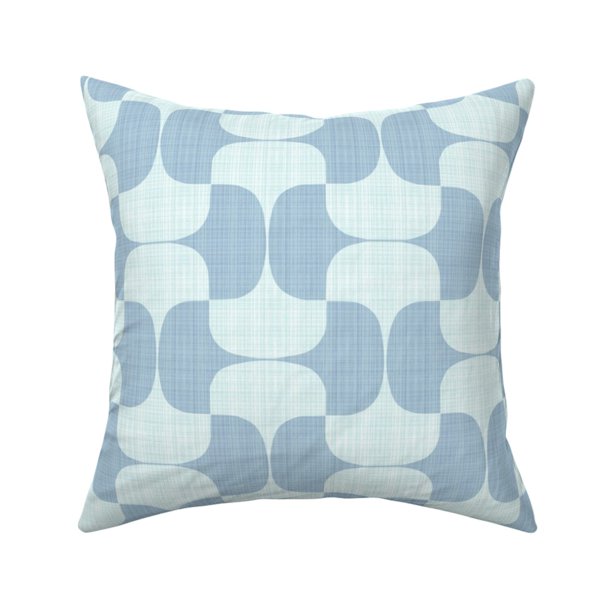 Cornflower Sky Baby Blue Modern Throw Pillow Cover w Optional Insert by Roostery