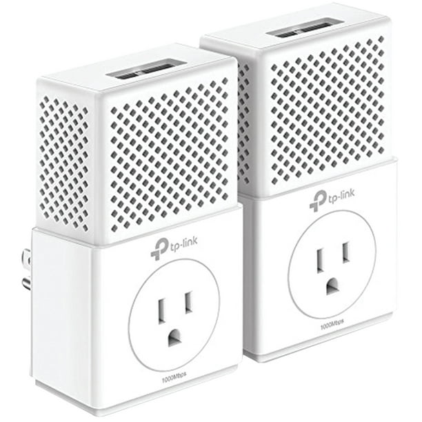 TpLink TLPA7020P KIT AV1000 2Port Gigabit Powerline Adapter Kit With
