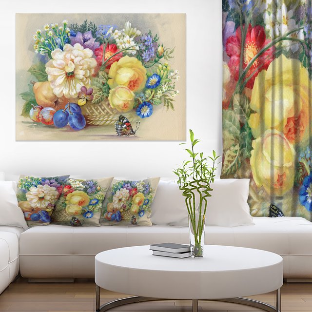 Bouquet de Fleurs et de Fruits
