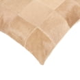 thumbnail image 3 of Natural Torino Patch Cowhide Pillow | Taupe | 18"x18", 3 of 4