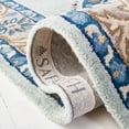thumbnail image 5 of SAFAVIEH Antiquity Marjory Oriental Wool Runner Rug, Turquoise/Silver, 2'3" x 8', 5 of 11