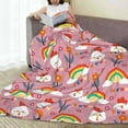 thumbnail image 6 of Pofeuu Cartoon Chicken Print Ultra-Soft Micro Fleece Blanket,for Bed Or Sofa,All Season Throw Blankets Flannel Blanket-50"x40", 6 of 7
