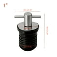 thumbnail image 3 of UNTERING Drain Plug T-Handle Drain Plug, For 1 Inch or 1-1/4 inch Diameter Drains, Locks in Place, Brass Handle, Rubber Plug, 3 of 7
