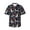 Basset Hound Dogs Flower Floral, variant on Basset Hound Dogs Flower Floral Men'S 3d Print Casual Button Down Shirts, Novelty Hawaiian Short Sleeves M
