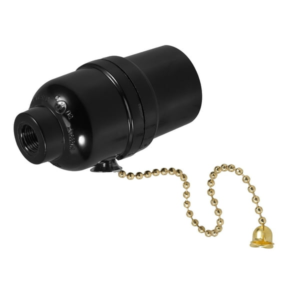 BESTOYARD Stable Plastic Lamp Holder with Pull Chain Switch for Adjustable Lighting