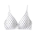 thumbnail image 3 of Yuanlong Women's T-Shirt Bras Polka Dot Print Seamless Bra Lightweight Support Underwire Smooth Comfort Fit Everyday Bras, 3 of 3