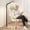 Wood, variant on Brightech Litespan - Bright LED Floor Lamp for Crafts and Reading, Estheticians' Light for Lash Extensions, Adjustable Gooseneck Standing Lamp for Living Room, Bedroom and Office - Silver