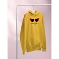 thumbnail image 3 of Retro Red Heart Sunglasses Hoodie Women - Women Hoodie, 3XL, 3 of 4