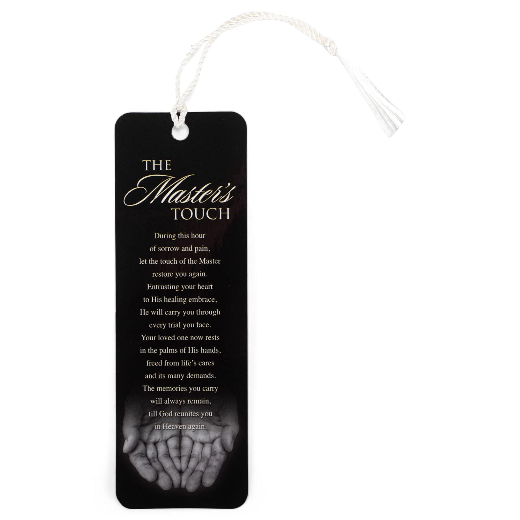 A Master's Touch Midnight Black 6 x 2 Paper Tassel Bookmarks Pack of 12