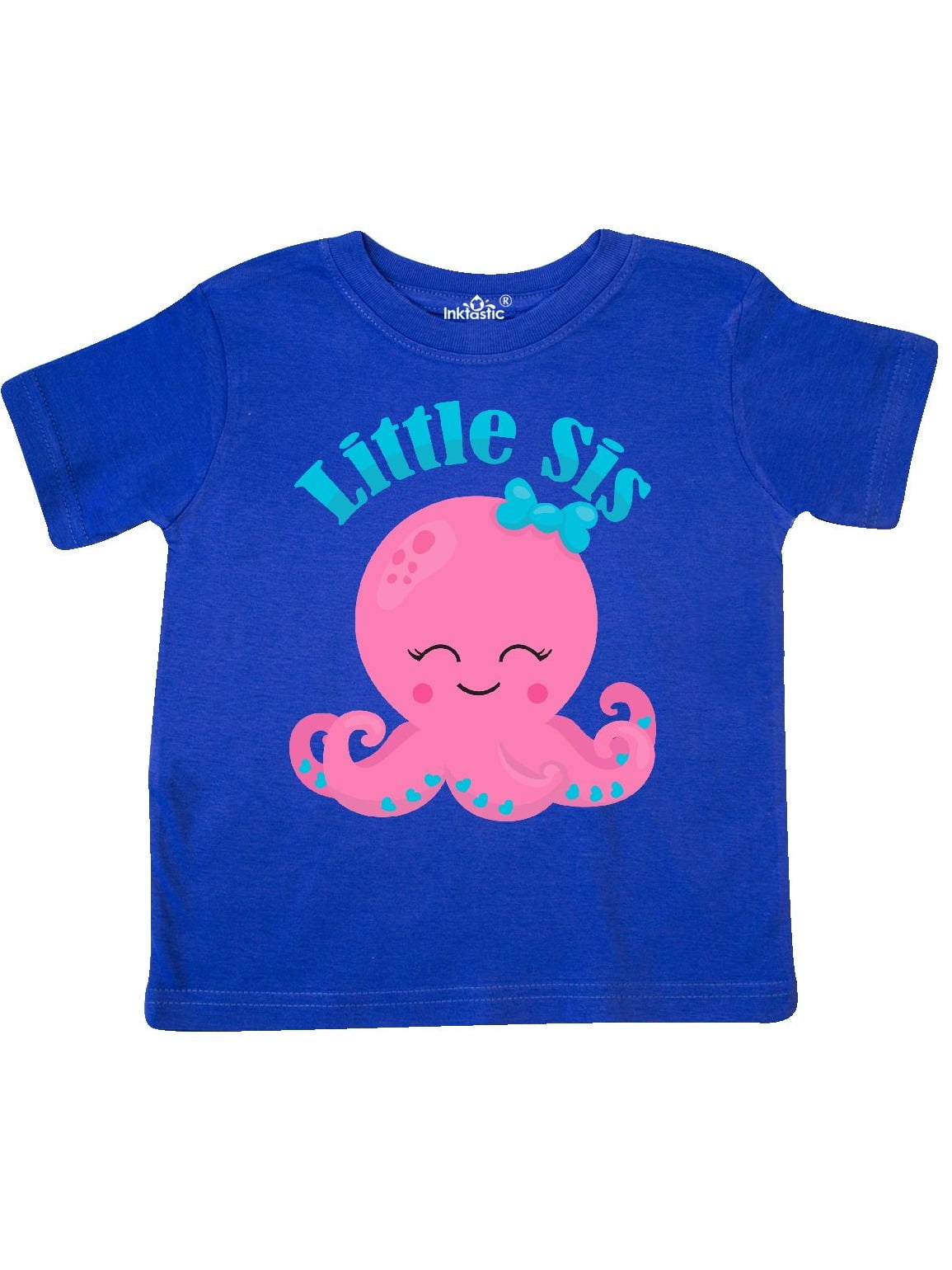 inktastic Cute Octopus Big Sis Toddler T-Shirt