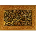 thumbnail image 1 of Ahgly Company Indoor Rectangle Persian Yellow Traditional Area Rugs, 2' x 5', 1 of 4
