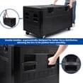 thumbnail image 5 of 44" x 22" x 24" Heavy Duty Stackable Rolling Cable Road Case - HDPE Watertight Dustproof Case for Pro Audio, DJ Equipment & Musical Instrument Accessories, ATA Certified with Lockable Casters, 5 of 12