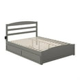 thumbnail image 3 of Warren Queen Bed with Footboard and Twin Extra Long Trundle in Grey, 3 of 5