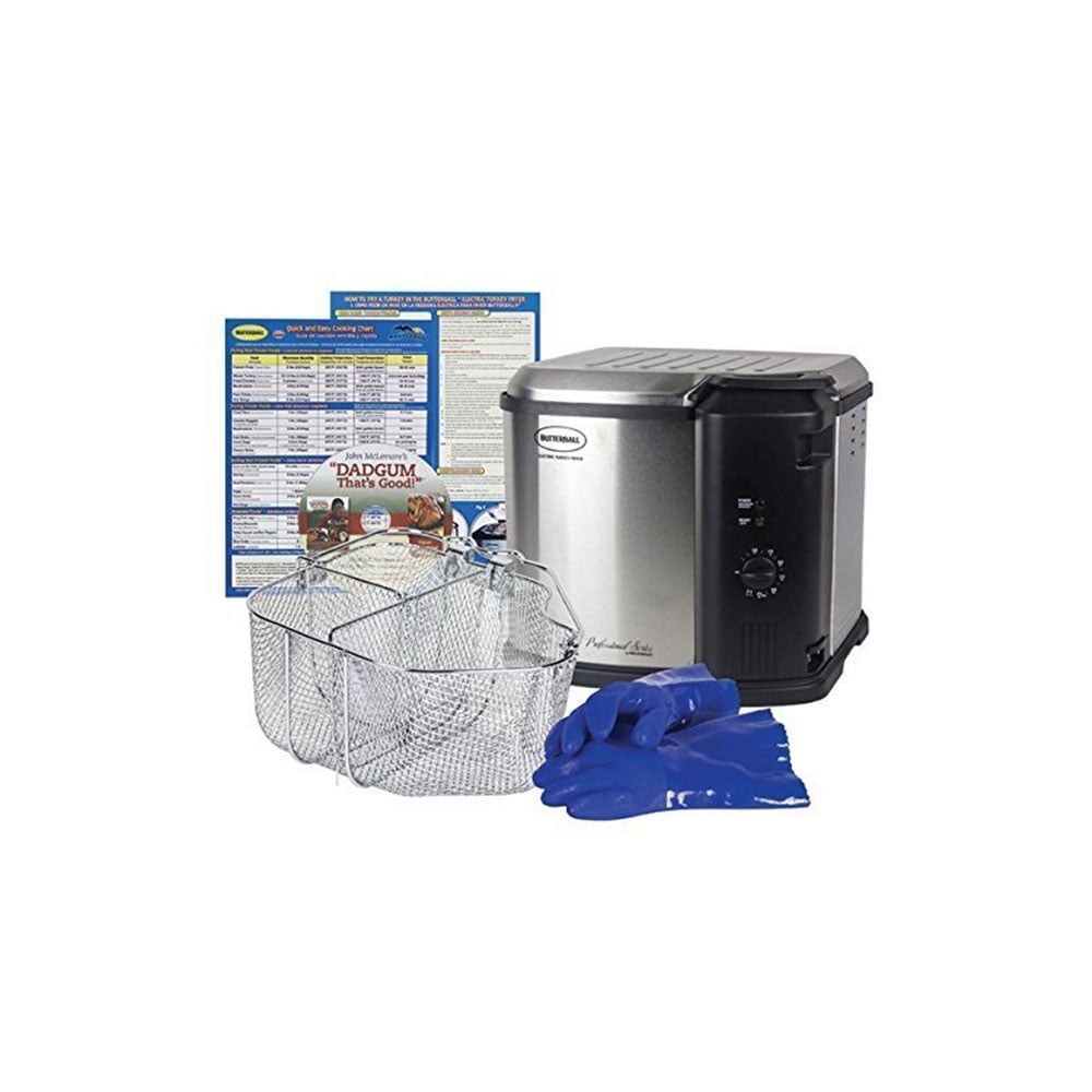 Butterball by Masterbuilt 1650 Watt Dishwasher Safe Stainless Electric