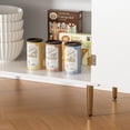 thumbnail image 5 of Coffee Bar with 2 Doors & Drawer, Sideboard Buffet with Adjustable Shelves, Liquor Cabinet with Storage, Accent Cabinet Console Table for Living Dining Room, White, 5 of 9
