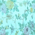 thumbnail image 1 of Ahgly Company Indoor Square Floral Light Blue Coastal Area Rugs, 6' Square, 1 of 4