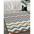 thumbnail image 2 of Ahgly Company Indoor Square Contemporary Gray Abstract Area Rugs, 5' Square, 2 of 6