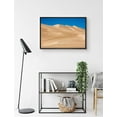 thumbnail image 2 of PixonSign Framed Canvas Print Wall Art Wide Tan Sand Dune Natured Desert Photography Realism Rustic Landscape Colorful Multicolor Neon for Living Room, Bedroom, Office - 16"x24" Black, 2 of 5