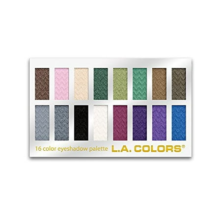 L.A. Colors 16-Color Eyeshadow Palette, Smokin'