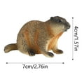 thumbnail image 3 of Estatuilla de marmota de peluche Animal de jardín para el hogar, 3 of 6
