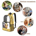 thumbnail image 4 of FKELYI Cartoon Bee Yellow Print Clear Backpack for Girls & Boys 17 Inch Kids Backpacks Transprent School Book Bag with Multi-Pockets Casual Daypack for Elementary, 4 of 7