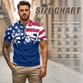 thumbnail image 6 of Aplkyhs American Flag Matching Couple Sport Shirts Couple Golf Matching Outfits Machine Washable Mens Hawaiian Shirt Quarter Zip Mens Shirts Casual for Golf Tennis Running Gym, 6 of 6