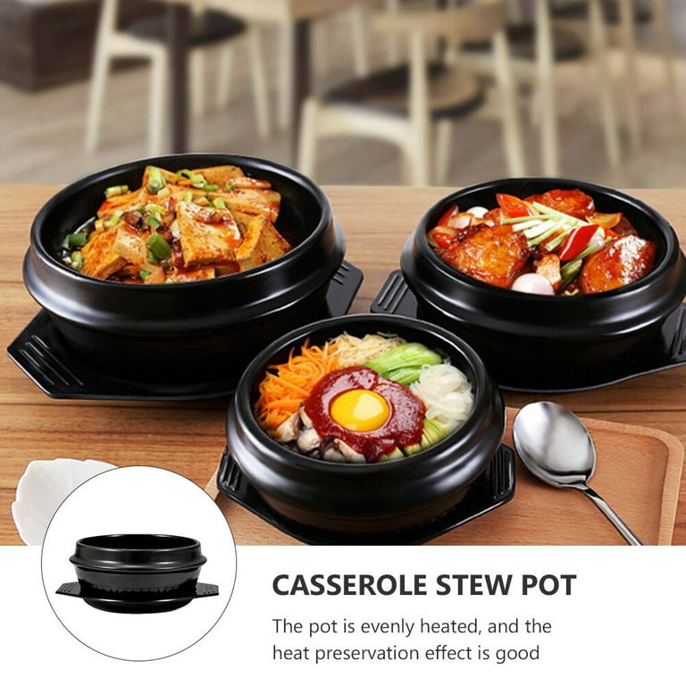 Pot Cooking Ceramic Korean Clay Pots Stone Casserole Stew Cookware Soup  Bowl Hot Big Donabe 500Ml Casseroles Earthenware 