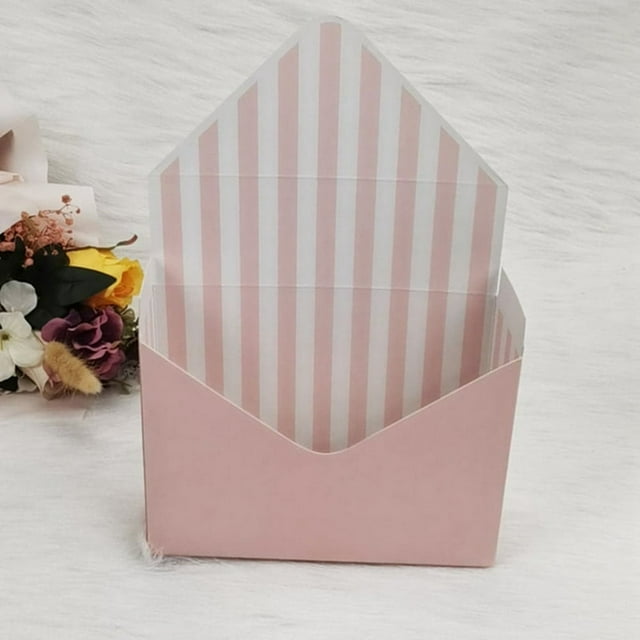 Folding Hand Holding Envelope Box Teacher‘S Day Gift Box Flower Packaging Box Flower Arrangement Box White Cardboard