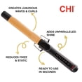 thumbnail image 3 of Rizador de cerámica CHI, rizador de cabello para rizos suaves y brillantes, temperatura ajustable y apagado automático, barril de 1", negro, 3 of 5