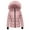 Pink, variant on Girls Winter Heavyweight Fleec𝖾 Hooded Long Puffer Coat Windproof Parka Jacket Outerwear Teen Kids Warm Thick Insulated Coat