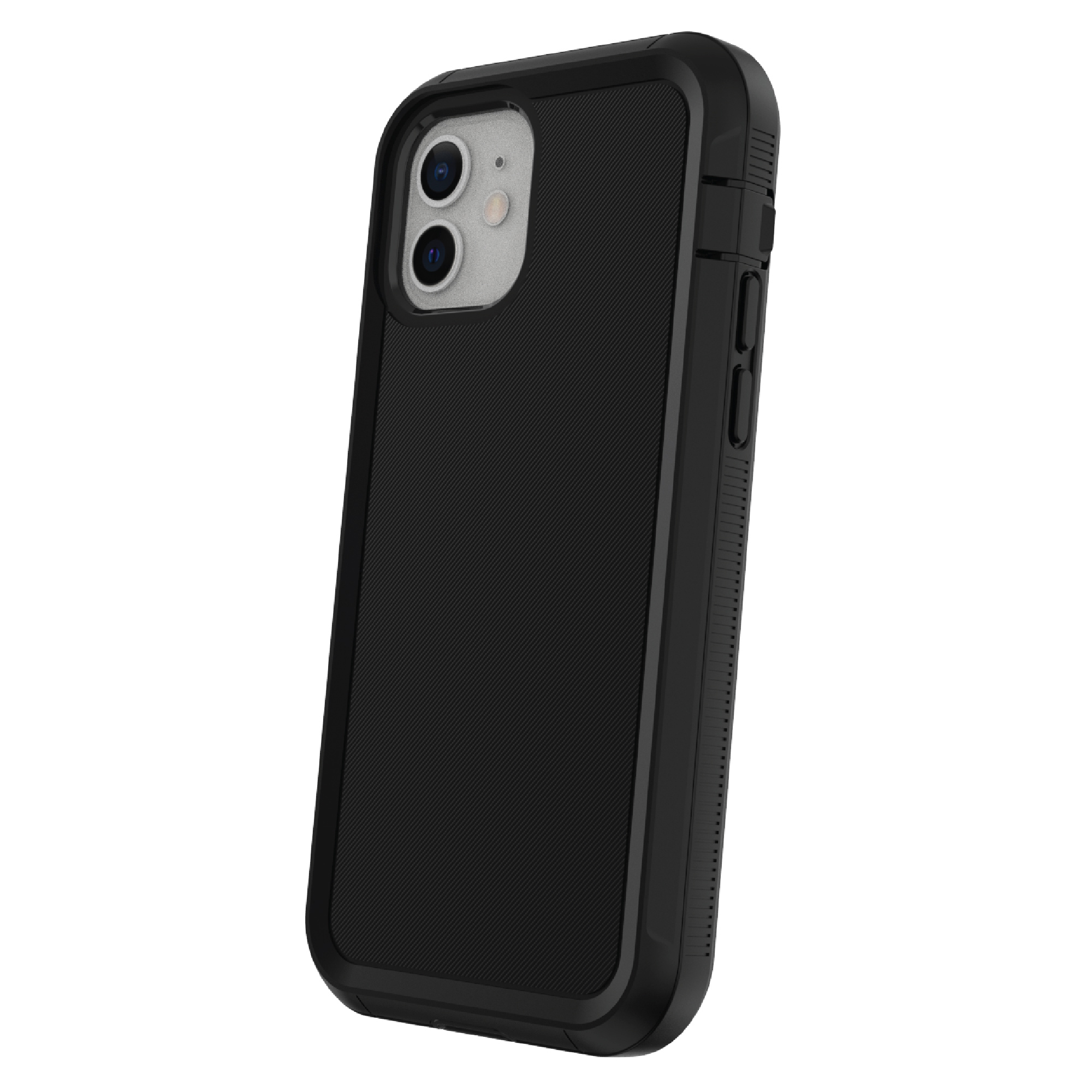 onn Rugged Phone Case with Holster for iPhone 12 / iPhone 12 Pro - Black