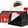 thumbnail image 4 of Christmas Mailbox Covers Magnetic Red Xmas Tree Snowflakes Mailbox Cover Wraps Standard Size 18"X21" Post Letter Box Cover Garden Decorations, 4 of 6