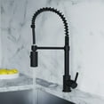 thumbnail image 4 of Dowell Single Handle Pull Down Spring Sprayer Kitchen Faucet - 8002 006 - Black, 4 of 10