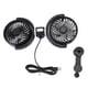 thumbnail image 2 of Ventilador De Circulación De Aire Para Automóvil, Ventilador De Automóvil De Doble Cabezal Silencioso Para Exteriores, 2 of 7
