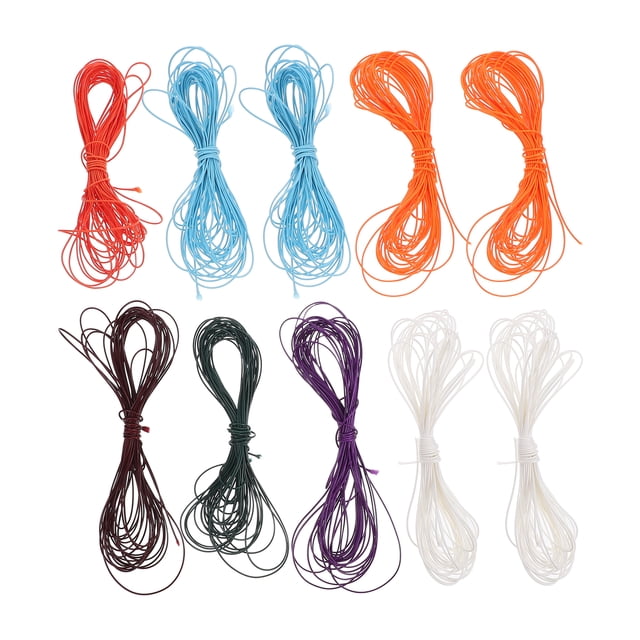 10 Rolls Hand-woven Rope Jewelry Making Wax Rope Bracelet Rope DIY Necklace Lanyard Accessories Hanging Rope Supplies (Mixed Color)