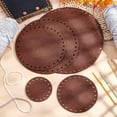 thumbnail image 5 of 10 Pcs 5 Style Flat Round Felt Fabric for DIY Crafts Sewing Accessories Coffee 10~30x0.3cm Hole: 6mm 5pcs/set 2 sets, 5 of 7