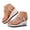 Silver, variant on Dakaela Women's High Heel Wedge Sandals Butterfly Rhinestones Platform Cute Slides Elastic Ankle Strap Boho Summer Beach Shoes Size 6-9 Brown