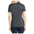 thumbnail image 2 of Yellow Rooster Women’s Micropique Sport-Wick Polo T-Shirts Iron Grey 4XL, 2 of 6