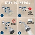 thumbnail image 5 of Aqua Elegante High Pressure Shower Head for Low Water Pressure Showers - 1.8 GPM - Polished Chrome, 5 of 8