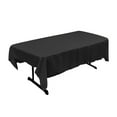 thumbnail image 1 of LA Linen TCpop60x84_BlackP24 LA Lin Polyester Popeline Nappe Rectangulaire 60 par 84 Pouces, Noir, 1 of 4