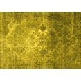 thumbnail image 1 of Ahgly Company Machine Washable Indoor Rectangle Persian Yellow Traditional Area Rugs, 2' x 5', 1 of 4