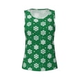 thumbnail image 4 of Fotbe Snowflake Womens Loose Fit Casual Flowy Slim-Fit Tank Tops Athletic Round Neck Trendy Sleeveless Summer Tops for Gym and Yoga-, 4 of 9