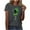Dark Gray, variant on Aofany Short Sleeve Shirts for Women St Patricks Day Shirt Crewneck T-shirts 2025 Trendy Tops