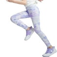 thumbnail image 1 of Gyratedream Leggings for Little Girl Contrast Color High Waisted Yoga Pants Quick-dry Soft Sweatpants 4-10Y, 1 of 2