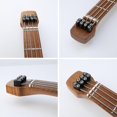 thumbnail image 5 of 4 String Bass Bridge String Locks Zinc Alloy Locking String Retainer Individual String Clamps for 4-String Headless Electric Bass Replacement Parts Black, 5 of 5