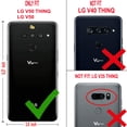 thumbnail image 2 of LG V50 ThinQ Case, 2-Piece Style Hybrid Shockproof Hard Case Cover with [Tempered Glass Screen Protector] Hybird Shockproof And Circlemalls Stylus Pen-Black, 2 of 2