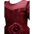 thumbnail image 4 of Seyurigaoka Toddler Girls Cute Sweet Lace Princess Dress, Sleeveless Round Neck 3D Flower Formal Dress Party Gown, 4 of 9