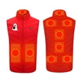 thumbnail image 5 of yoeyez Heated Vest For Women,Women 9 Zone Smart Heating Vest Usb Charging Warm Vest Smart Heating Jacket Stand Collar Vest Leisure Red S, 5 of 5